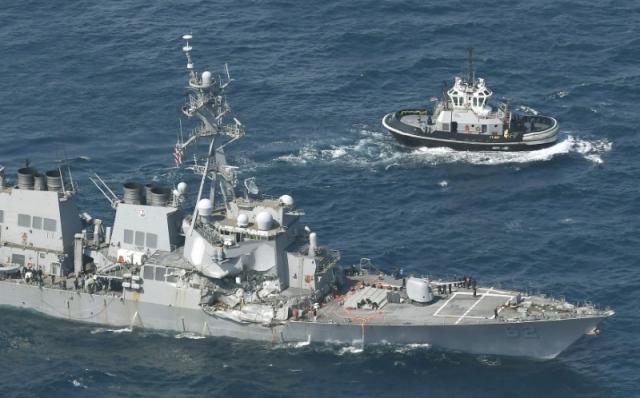 เรือพิฆาตสหรัฐฯชนประสานงาเรือสินค้านอกฝั่งญี่ปุ่น ลูกเรือจมมหาสมุทรหาย 7 นายไม่ทราบชะตากรรม