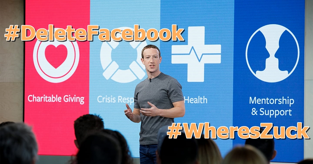 เปิดสองแฮซแท็ก 'WheresZuck - DeleteFacebook' มรสุมใหม่ของเฟซบุ๊ก หลังทำข้อมูลผู้ใช้ 50 ล้านรายรั่วไหล