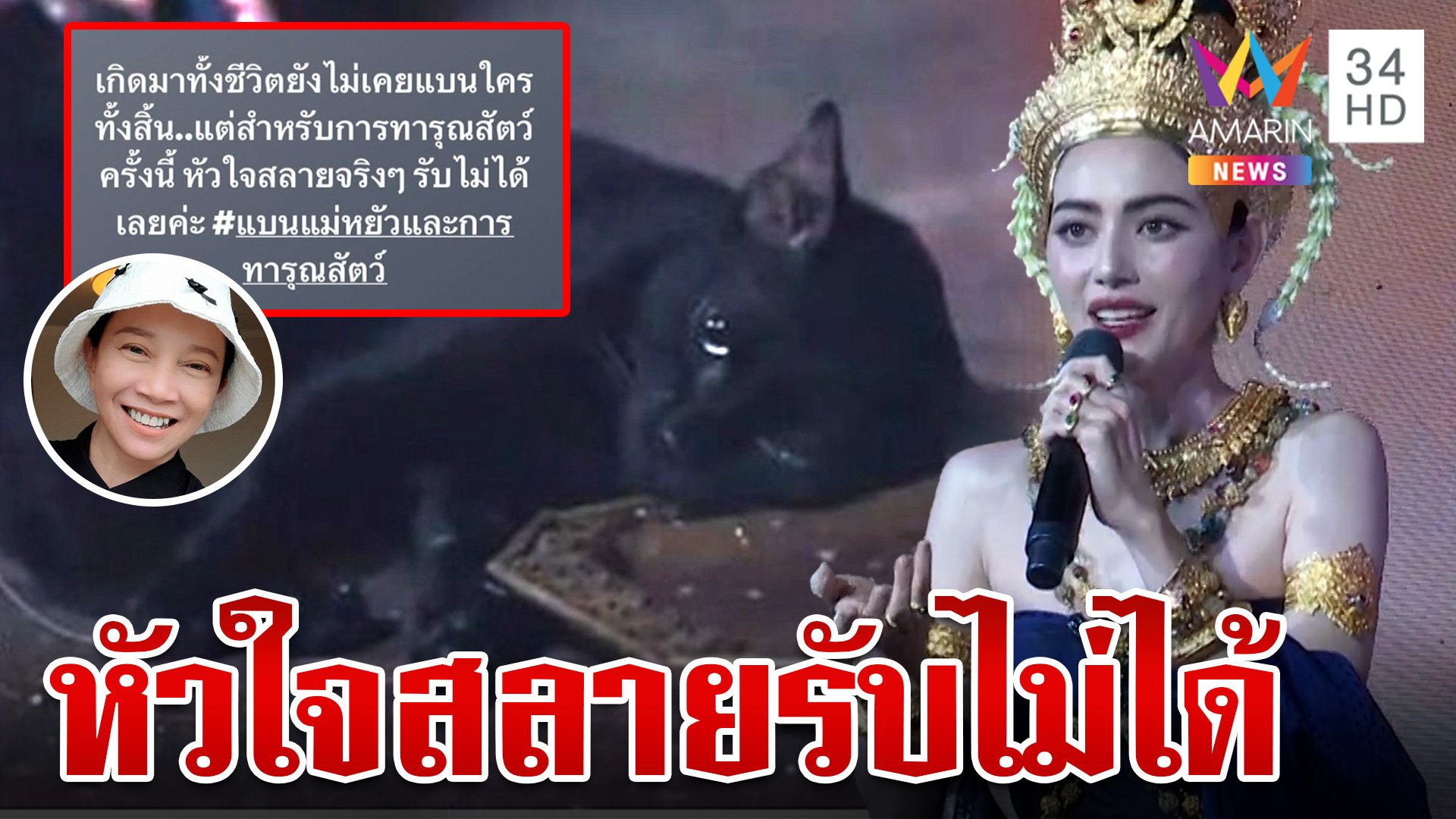 ขอโทษไม่จบ! ผุดแฮชแท็ก #แบนแม่หยัว หลังละครดังใช้แมวเข้าฉาก  | ทุบโต๊ะข่าว | 10 พ.ย. 67 | AMARIN TVHD34