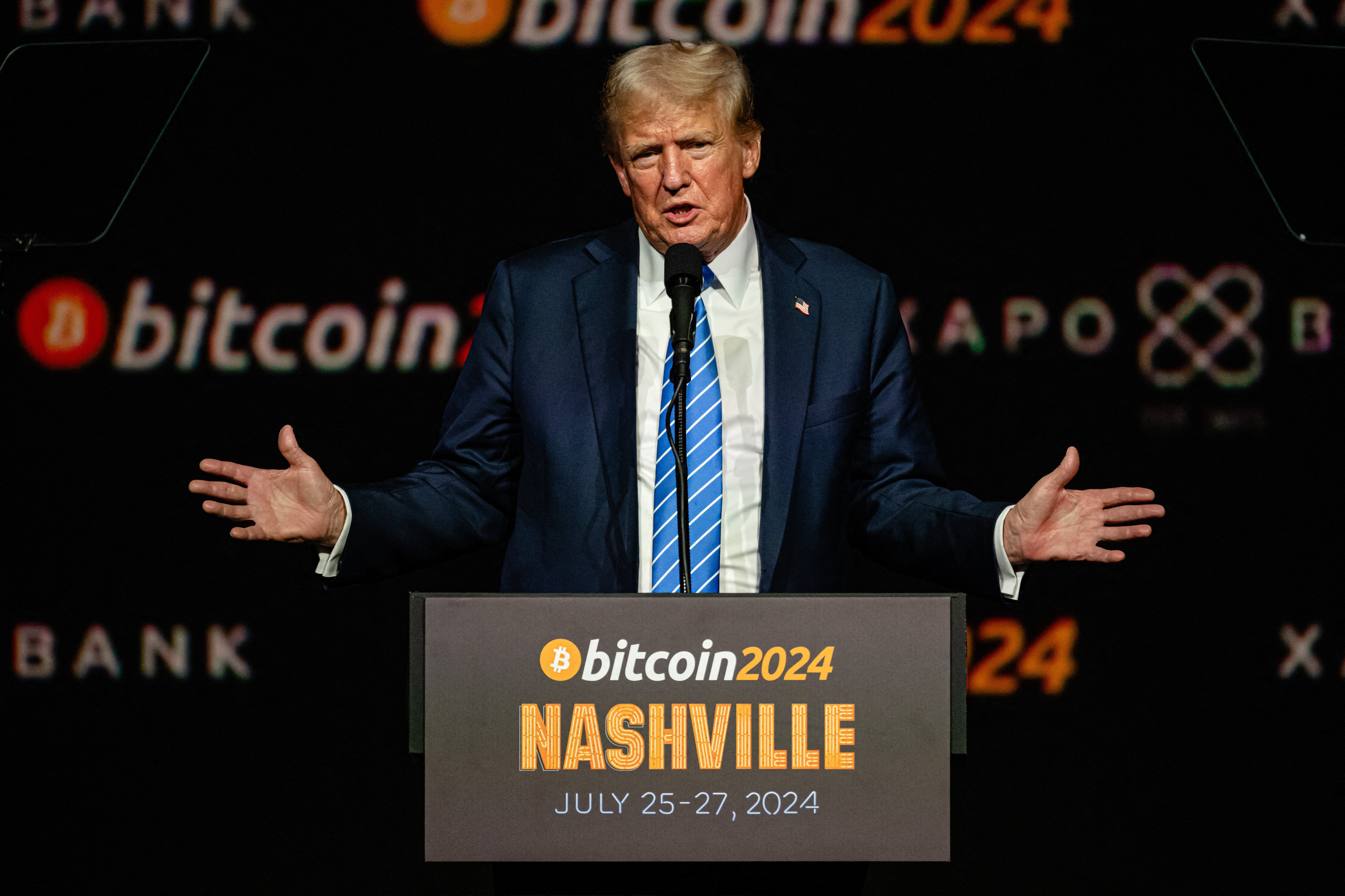 Trump ก็ได้ไปพูดที่งาน Bitcoin Conference 2024 ที่ Nashville ที่จัดขึ้นเมื่อ 25-27 กรกฎาคมที่ผ่านมา