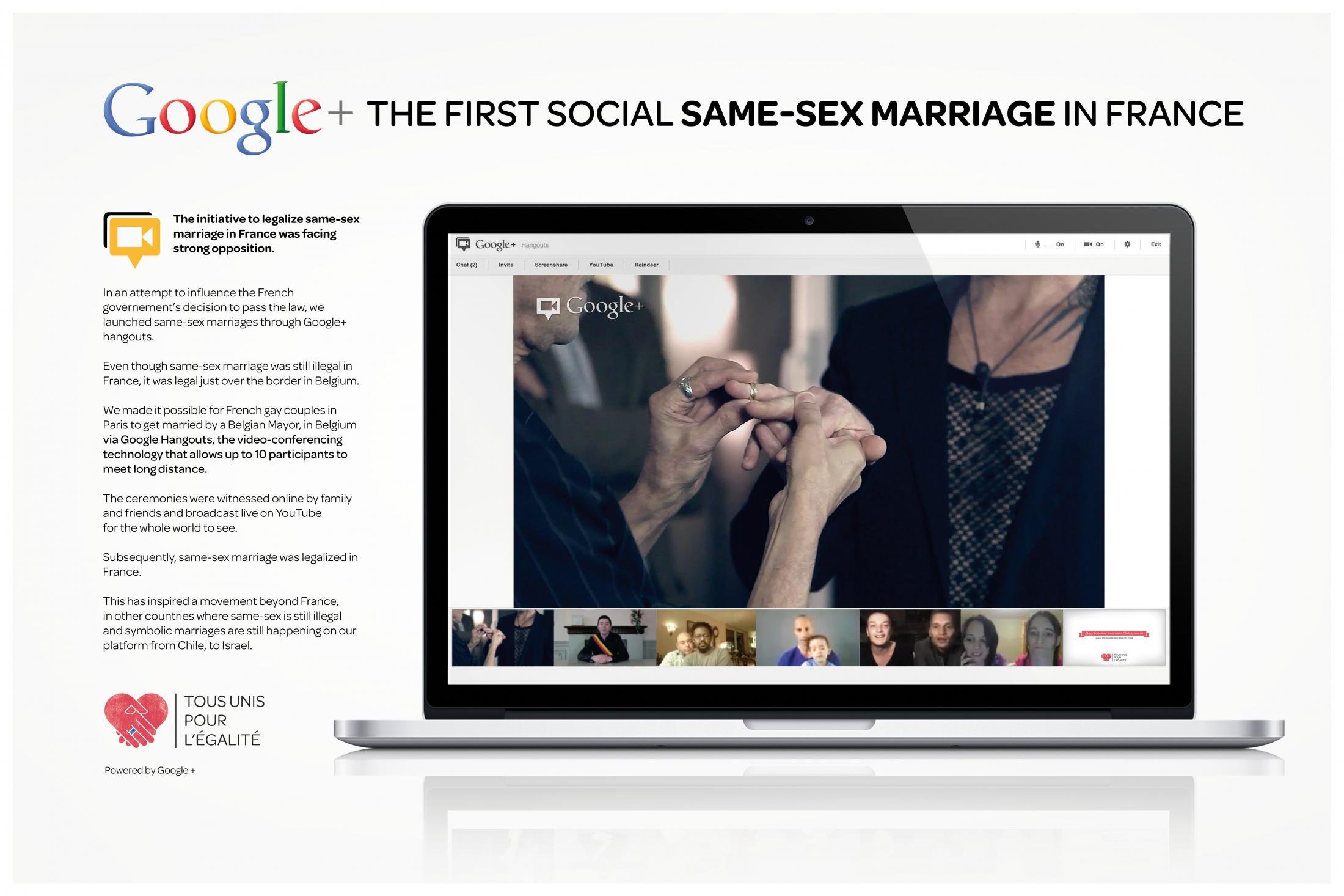  “Same Sex Marriage” ของ Google+ ร่วมกับ Ogilvy Paris 