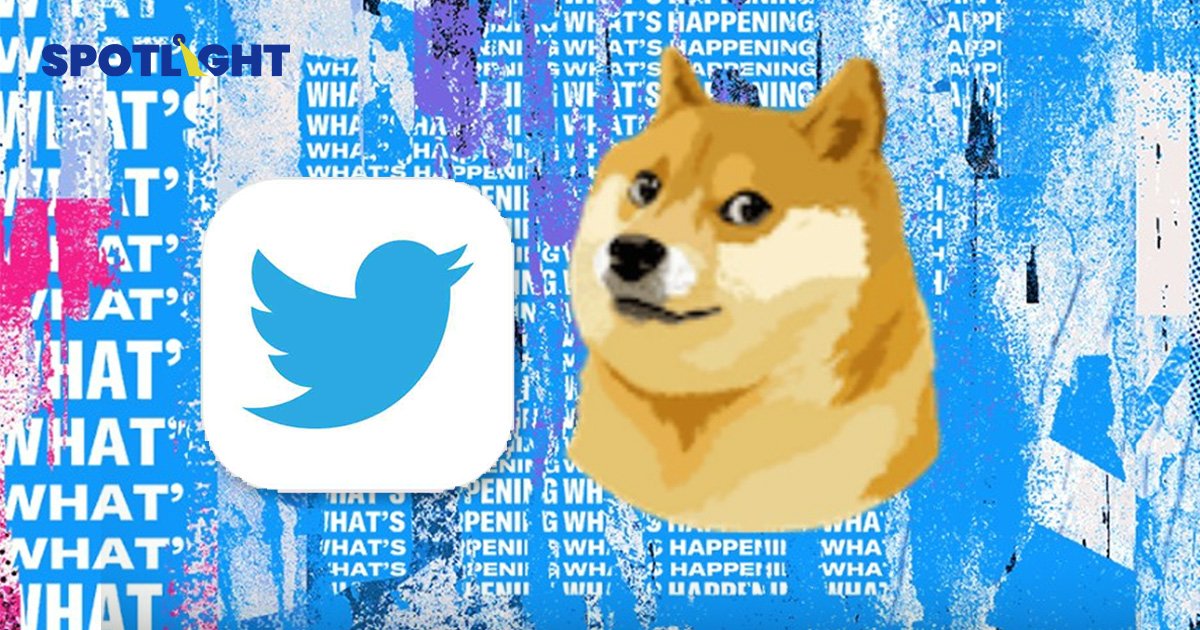 ปั่นเก่ง! ทวิตเตอร์เปลี่ยนโลโก้เป็นหมาชิบะ  ทำ Dogecoin พุ่ง 30%