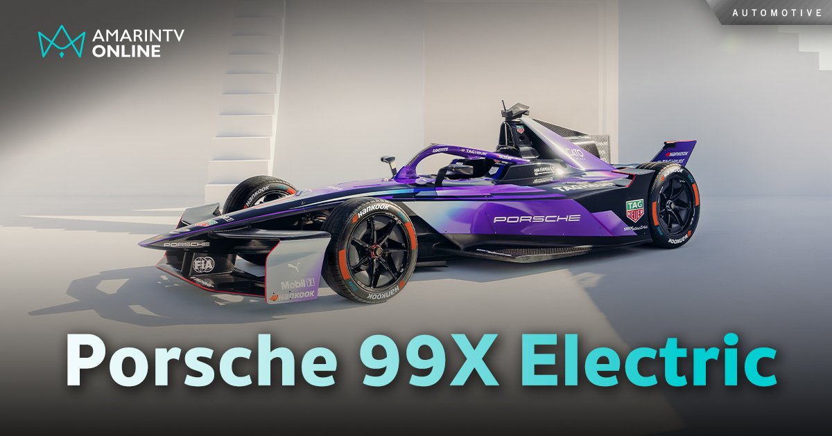 เปิดตัวรถ Formula E รถแข่งแบบเปิดล้อ Porsche 99X Electric GEN3 Evo 