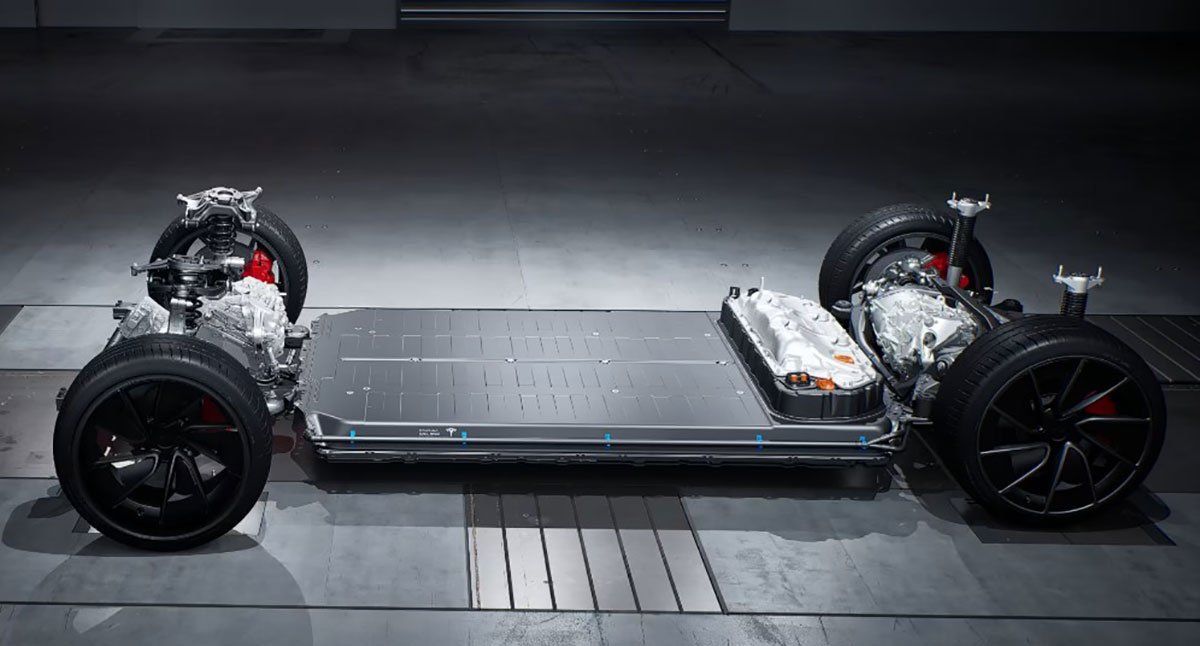 Tesla Model 3 รุ่น Performance โครงสร้างรถ
