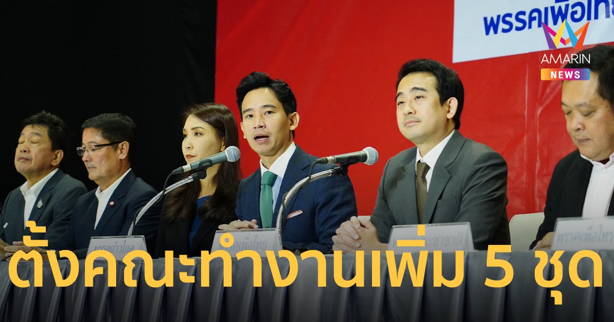 “พิธา” นำทัพ ประชุม คกก.ประสานงานในช่วงเปลี่ยนผ่าน ตั้งคณะทำงานเพิ่ม 5 ชุด