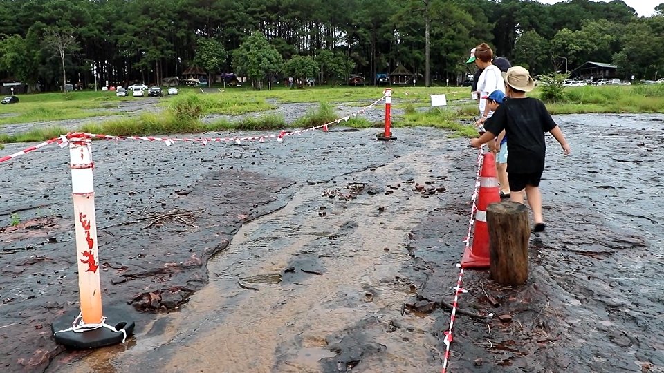 พบรอยเท้าคล้าย ไดโนเสาร์ที่ อุทยานแห่งชาติภูหินร่องกล้า รอนักวิชาการตรวจสอบ