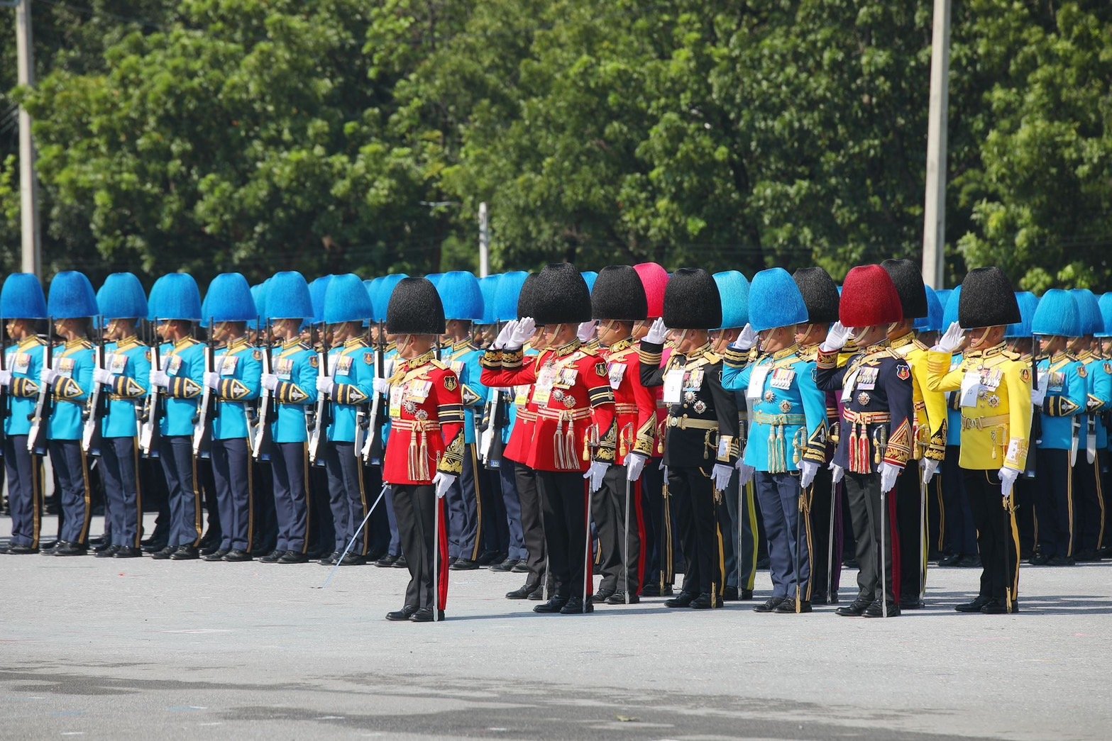 กองทัพไทย ซ้อมพิธีสวนสนาม ทหารรักษาพระองค์