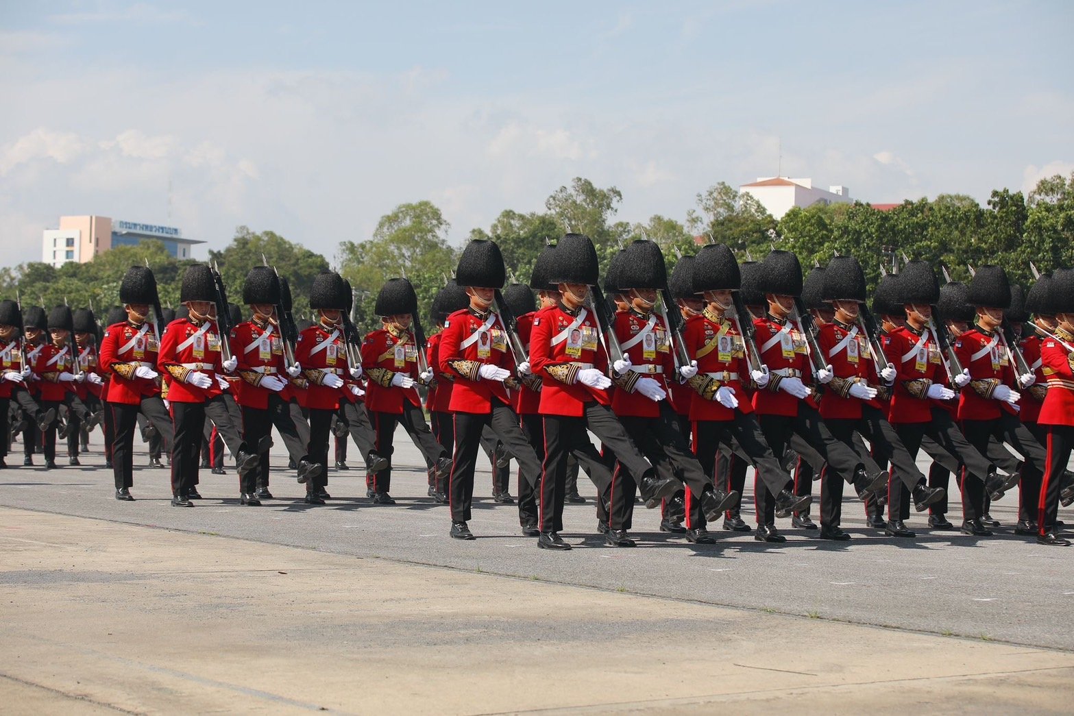 กองทัพไทย ซ้อมพิธีสวนสนาม ทหารรักษาพระองค์