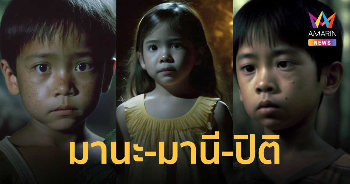 วัยรุ่น Y2K กดไลก์! มานะ มานี ปิติ ชูใจ จากบทเรียนภาษาไทยถูก AI วาดเป็นคนขึ้นมาจริงๆ