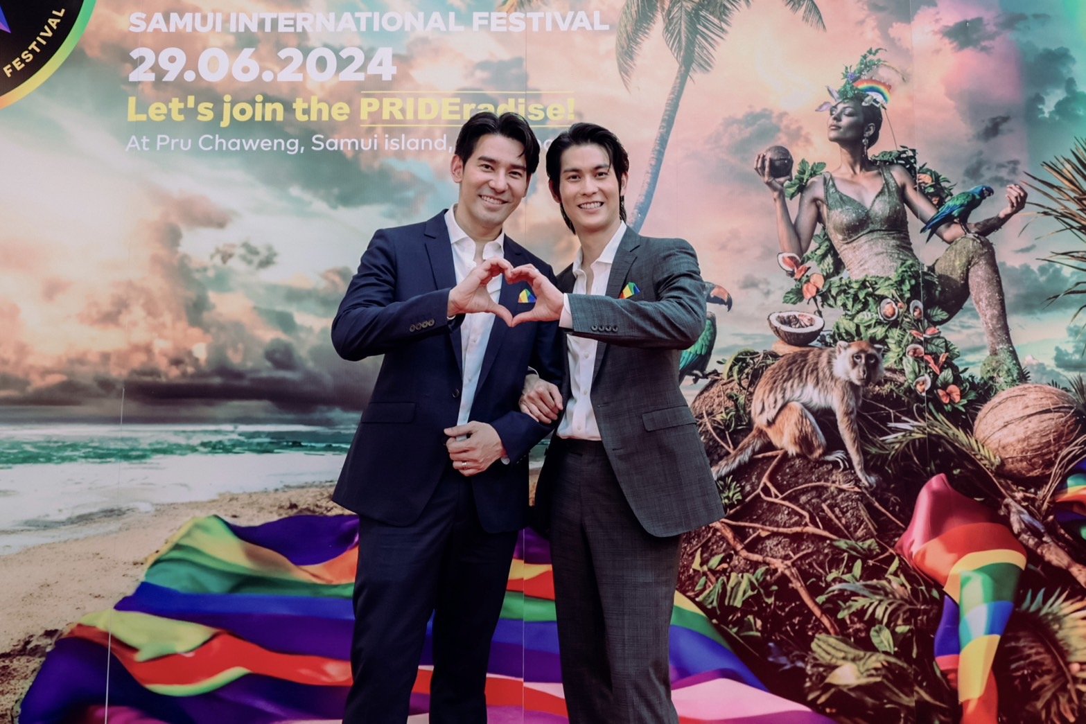 PRIDE NATION SAMUI จัดงานเสวนาส่งท้าย Pride Month ดึง “พอร์ช-อาร์ม” คู่รัก LGBTQIAN+ ถ่ายทอดมุมมองความรัก เตรียมแต่งงานคู่แรกของเอเชีย