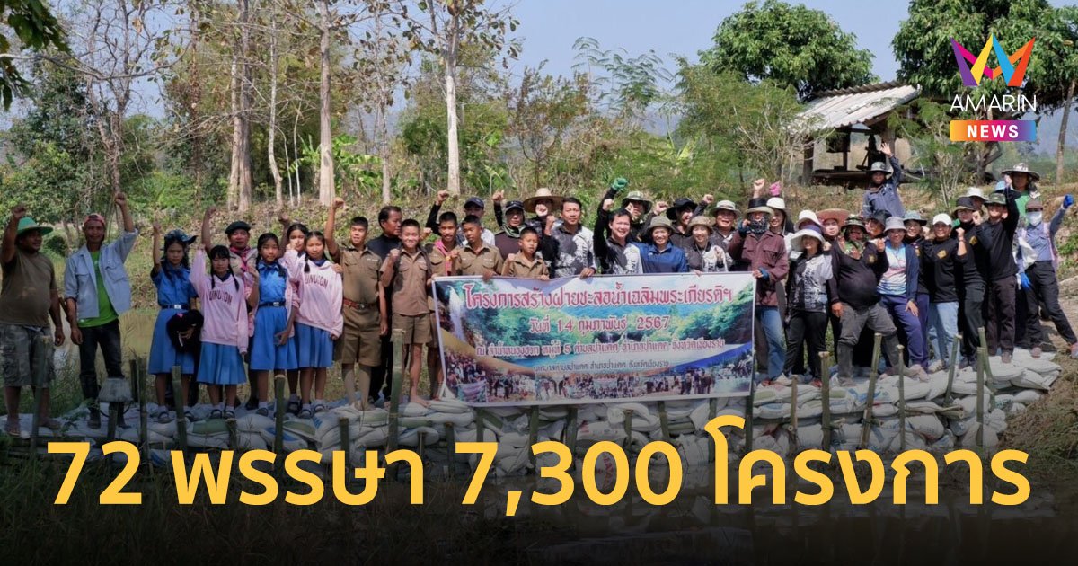 โครงการ 72 พรรษา 7,300 โครงการ พัฒนาตามผังภูมิสังคมเพื่อการบริหารจัดการน้ำอย่างยั่งยืน