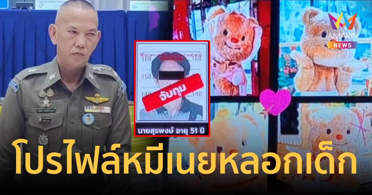 รวบหนุ่มใช้โปรไฟล์ "น้องหมีเนย" หลอกเด็กถ่ายคลิปโป๊