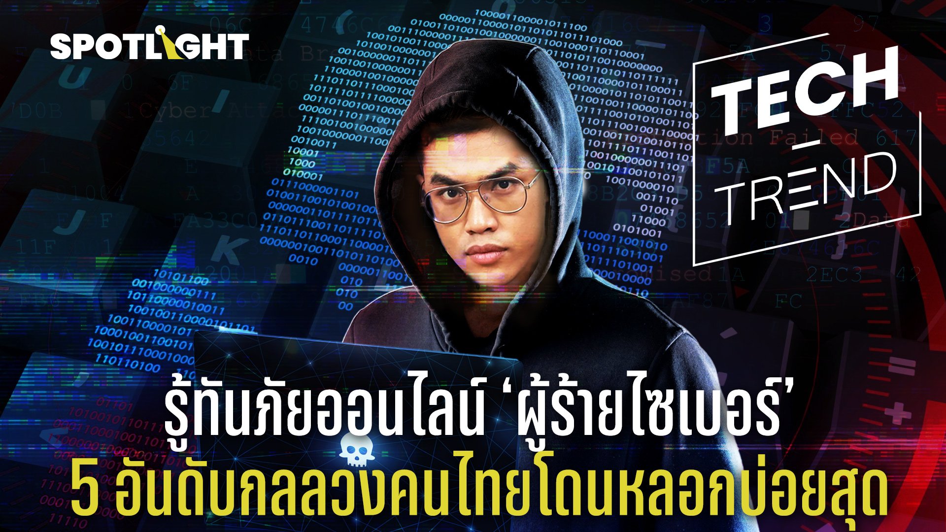 รู้ทันภัยออนไลน์ ‘ผู้ร้ายไซเบอร์’ 5 อันดับกลลวงคนไทยโดนหลอกบ่อยสุด | Spotlight | 8 ธ.ค. 66 | AMARIN TVHD34