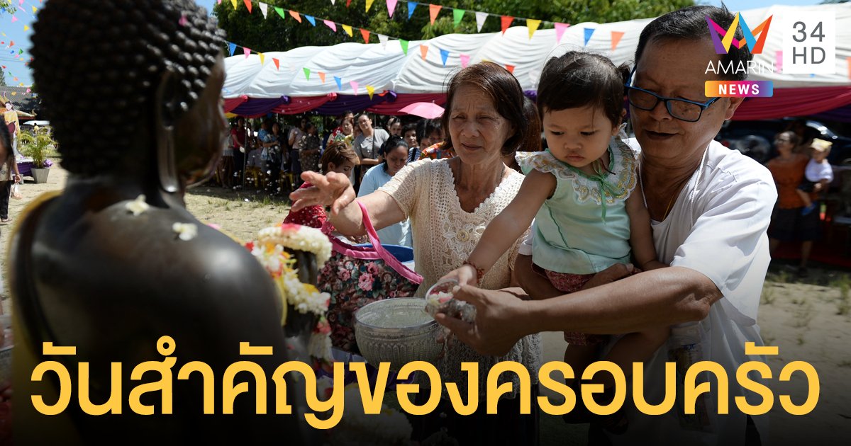 วันสงกรานต์ 2564 โพลเผยคนไทยให้ความสำคัญเป็น วันครอบครัว