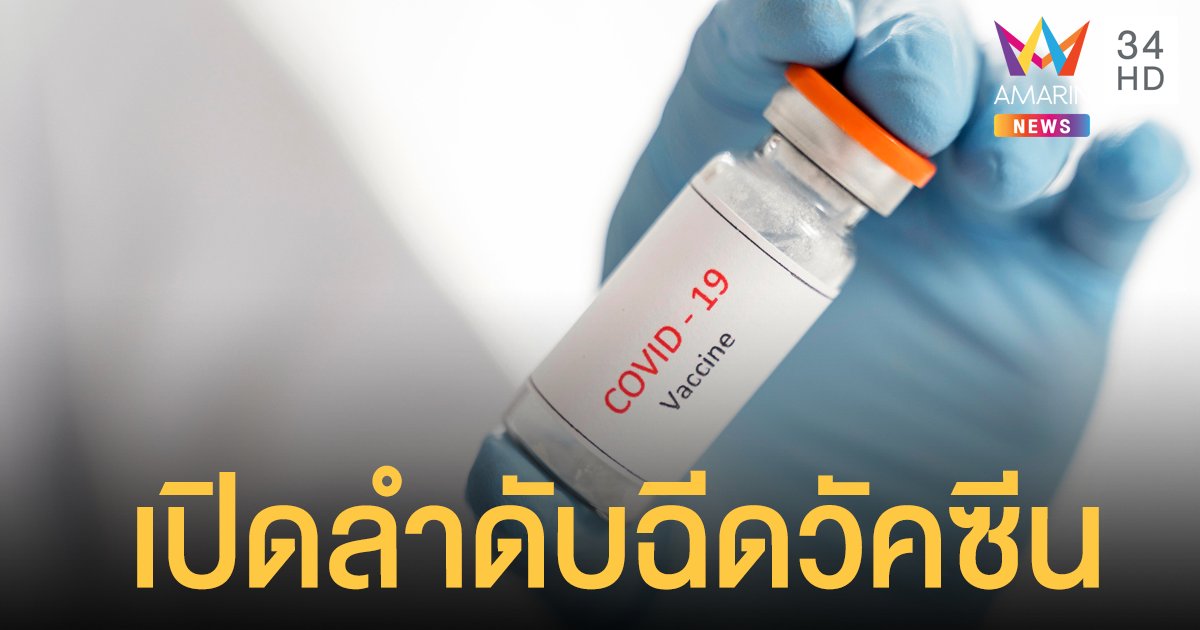 คนไทยได้ใช้วัคซีนโควิด ก.พ.  เรียงลำดับการฉีดตามความจำเป็น