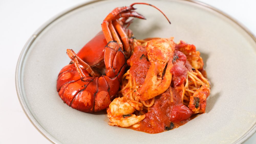 Spaghetti Lobster Half