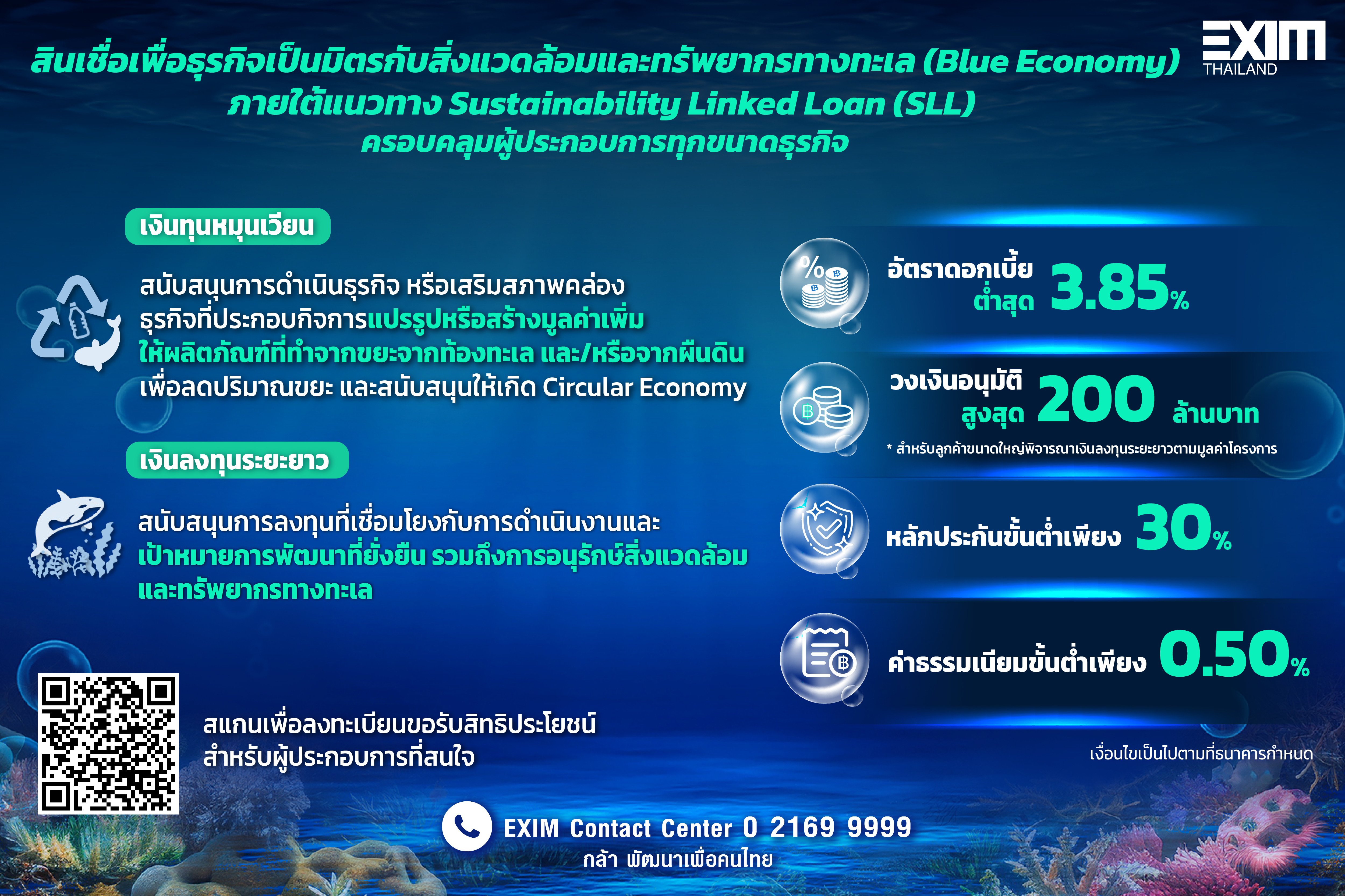 EXIM BANK ออก Blue Bond ครั้งแรกในไทย มุ่งสู่ Green Development Bank