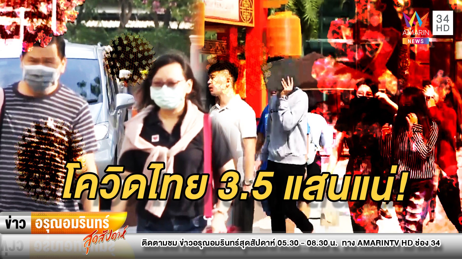 น่ากลัว! สื่อดังคาดอีก 30 วัน ผู้ป่วยโควิด-19 ในไทยแตะ 3.5 แสนราย | ข่าวอรุณอมรินทร์ สุดสัปดาห์ | 21 มี.ค. 63 | AMARIN TVHD34