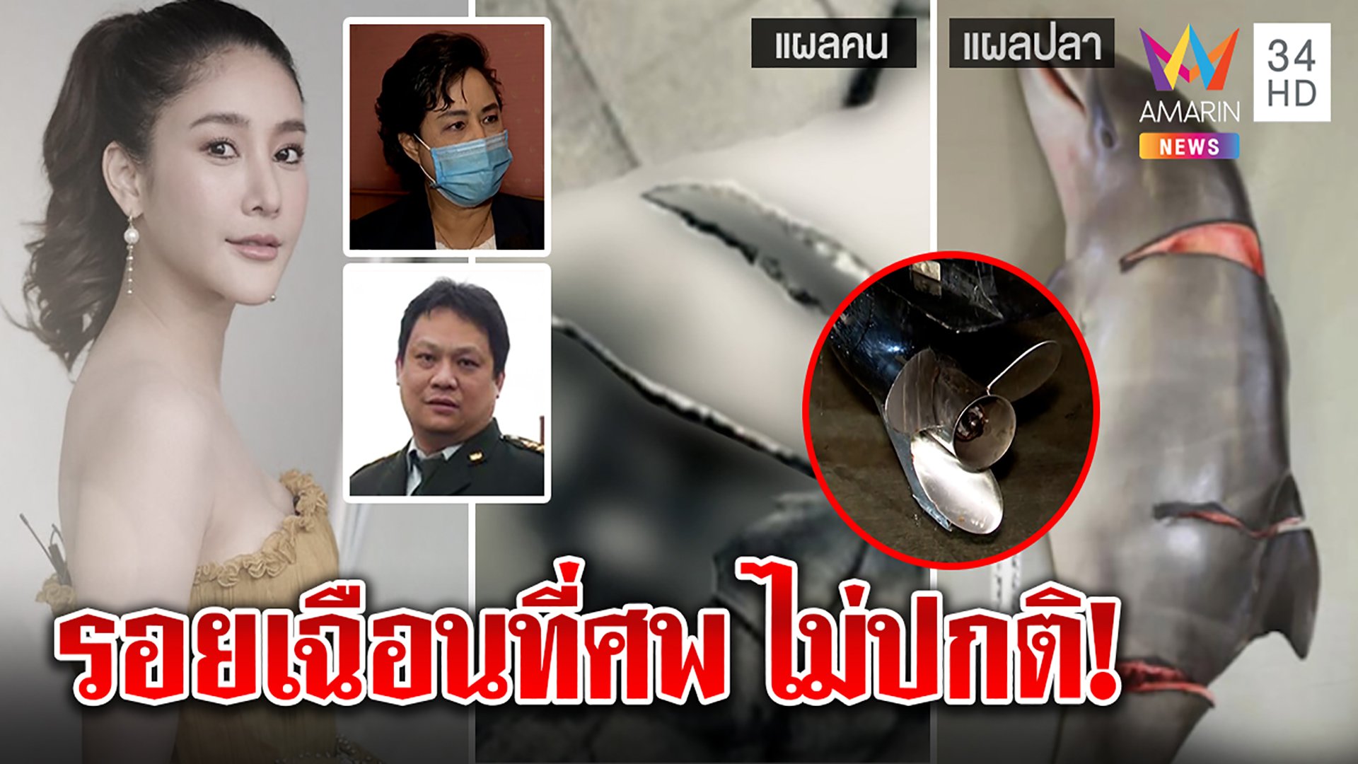 หมอยังงง! ศพแตงโมถูกใบพัดมี 1 บั้ง เทียบแผลคน - ซากปลา ดันเจอหลายรอยเฉือน | ทุบโต๊ะข่าว | 11 มี.ค. 65 | AMARIN TVHD34