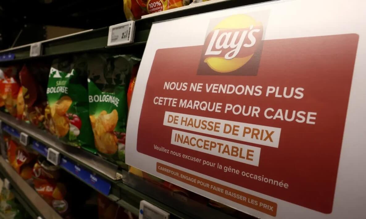 คาร์ฟูร์ ในฝรั่งเศส จะไม่ขายสินค้าทุกแบรนด์ PepsiCo เหตุตั้งราคาขายแพง