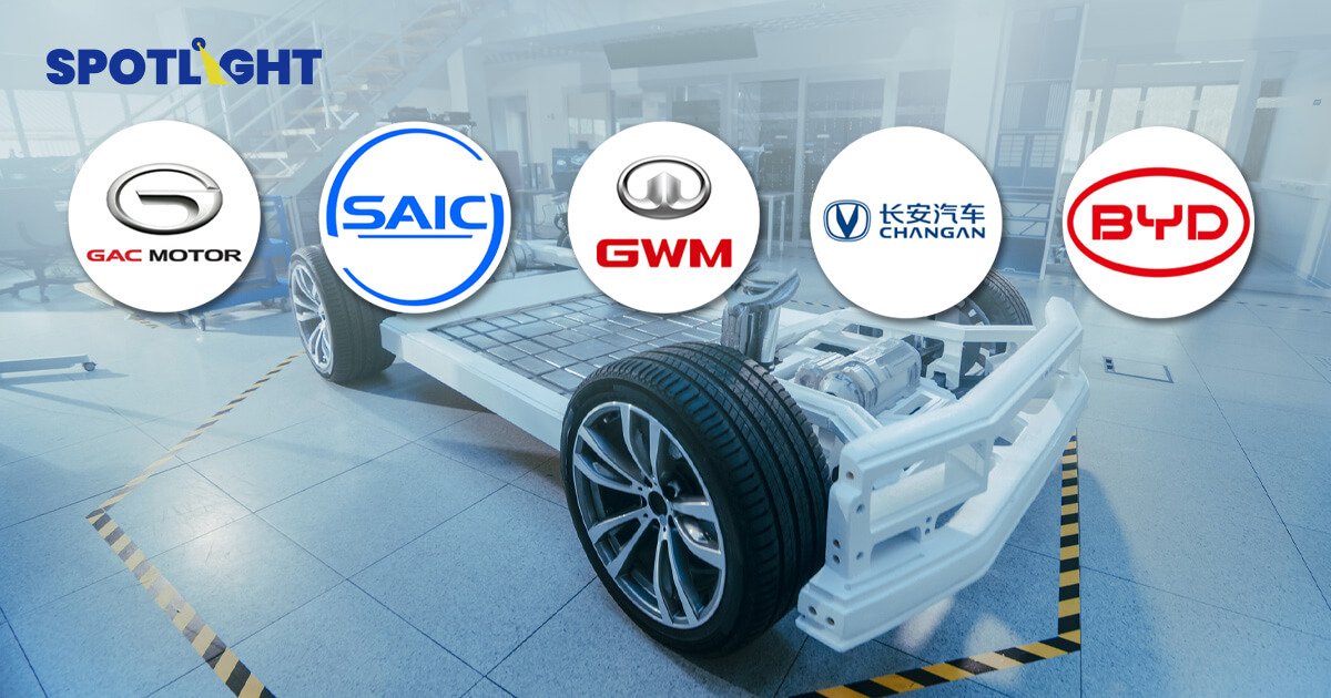 5 บริษัทรถยนต์ไฟฟ้าจีน ที่ทุ่มทุนตั้งโรงงานผลิตในไทยกว่า 67,900 ล้าน