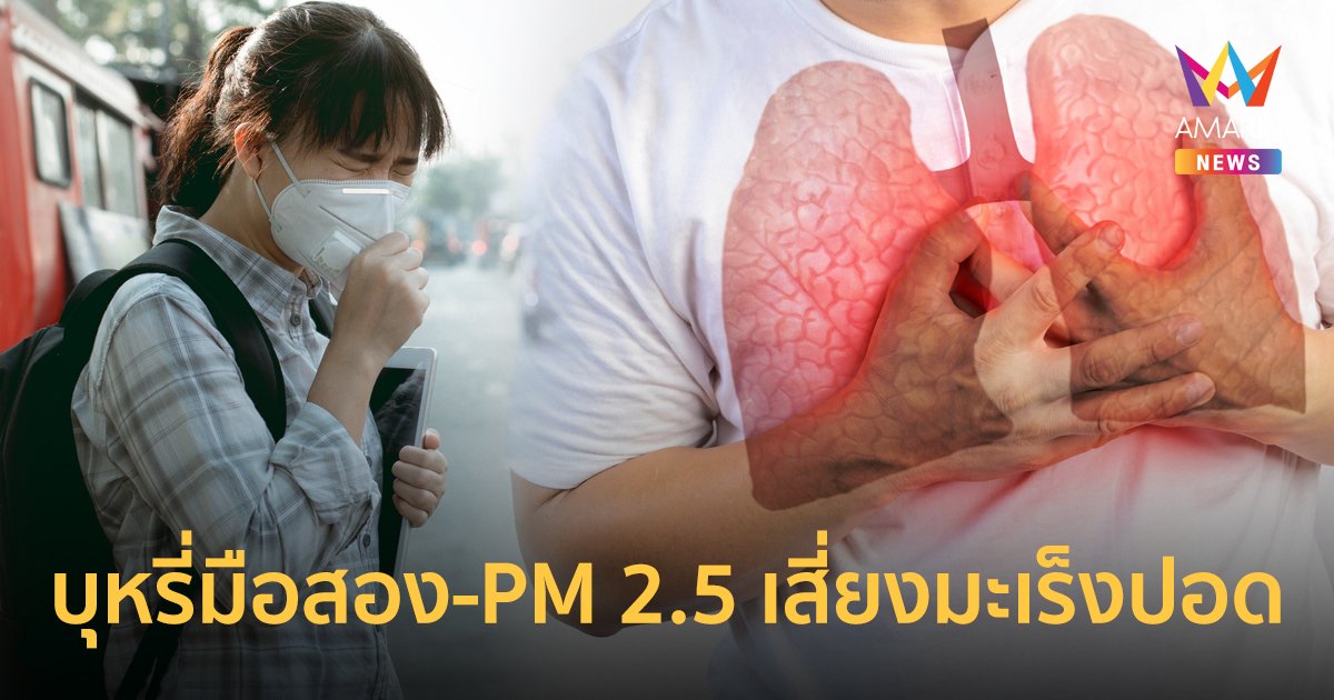 บุหรี่มือสอง - ฝุ่น PM 2.5 เสี่ยงมะเร็งปอด พบเร็วเพิ่มโอกาสรักษาหาย 31%
