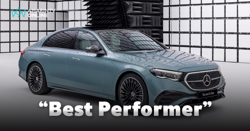 The new E-Class คว้ารางวัล “Best Performer” โดย Euro NCAP