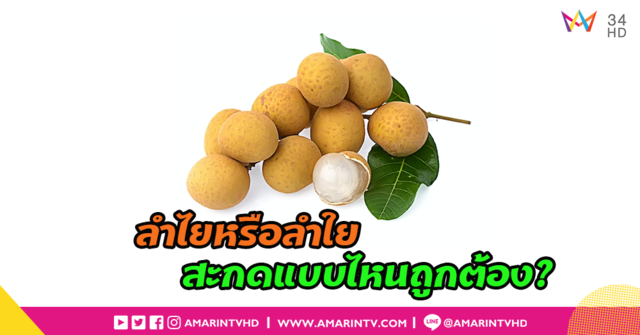 ลำไย หรือ ลำใย...สะกดแบบไหนกันแน่??