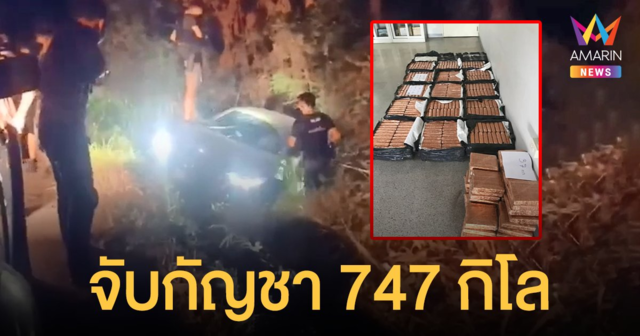 บิ๊กล็อต! ป.ป.ส.สกัดจับกัญชา 747 กิโลกรัม ก่อนมุ่งหน้าเข้า กทม.