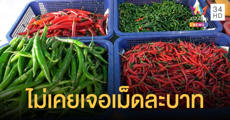 แม่ค้าชัยนาทชั่งพริกแดงโชว์ 20 บาท ได้ 50 เม็ด เผยไม่เคยเจอเม็ดละบาท