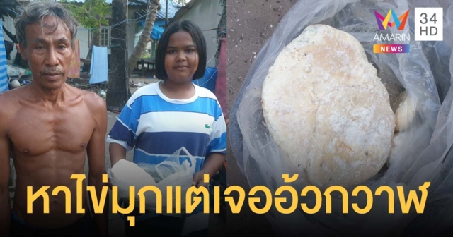 ชาวบ้านเมืองคอนแห่หาไข่มุก แต่โชคดีเจอ 