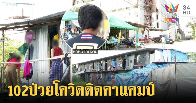 102 ชีวิตวอนช่วย ป่วยโควิดติดในแคมป์ก่อสร้างออกไปรักษาไม่ได้ หมอดูแลไม่มี หายากินกันเองยื้อชีวิต (คลิป)