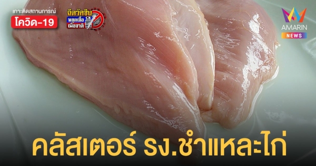 คลัสเตอร์ใหม่ โรงงานชำแหละไก่ ปราจีนบุรี พบผู้ติดเชื้อแล้ว 11 ราย