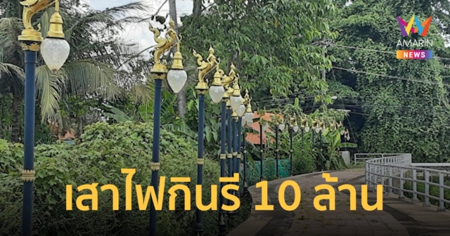 จวกยับเสาไฟกินรี 10 ล้าน ติดเรียงกันเป็นพืด ปล่อยทิ้งร้างริมถนนในสระแก้ว