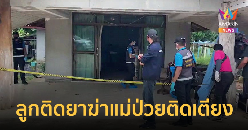 สุดสลด! ลูกชายคลั่งยากระทืบแม่ป่วยติดเตียง เสียชีวิต