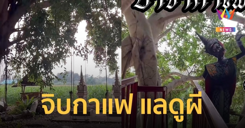 สุดแปลก! “วัด” เคลียร์ป่าช้า เปิด “คาเฟ่” ชิคๆ แบบจิบกาแฟแลดูผี