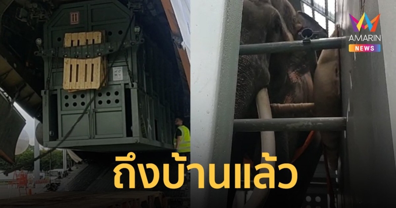 นาทีประวัติศาสตร์ "พลายศักดิ์สุรินทร์" กลับคืนสู่อ้อมกอดแผ่นดินเกิด