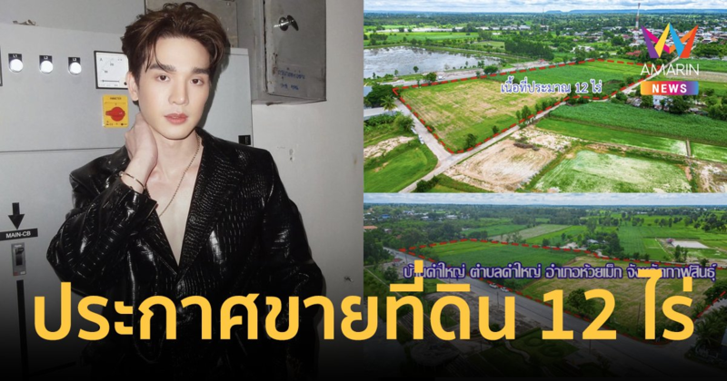 "ตงตง กฤษกร" ประกาศขายที่ดิน 12 ไร่ ที่จังหวัดกาฬสินธุ์
