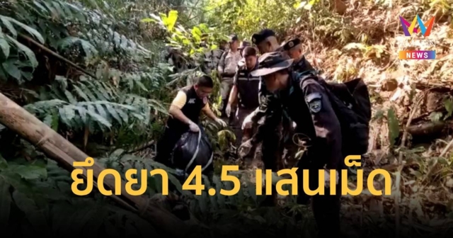 เจ้าหน้าที่ปะทะขบวนการค้ายา ยึดยาเสพติด 4.5 แสนเม็ด คนร้ายเสียชีวิต 1 ราย