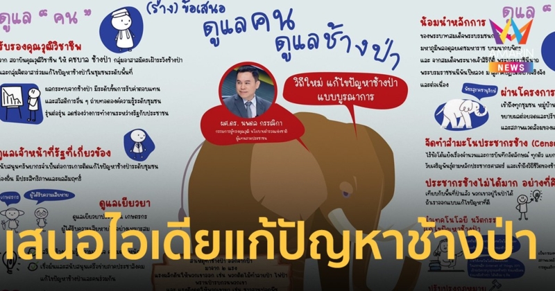 ก.ต.ช.ภาคประชาชน เสนอไอเดียแก้ปัญหาช้างป่า เบ็ดเสร็จยั่งยืน
