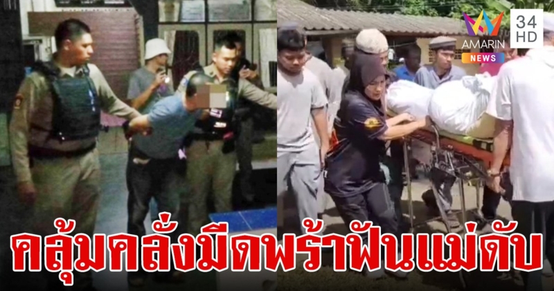 สะเทือนขวัญรายวัน! ลูกชายคลั่งใช้มีดพร้ากระหน่ำฟันแม่ชรา ดับสลด