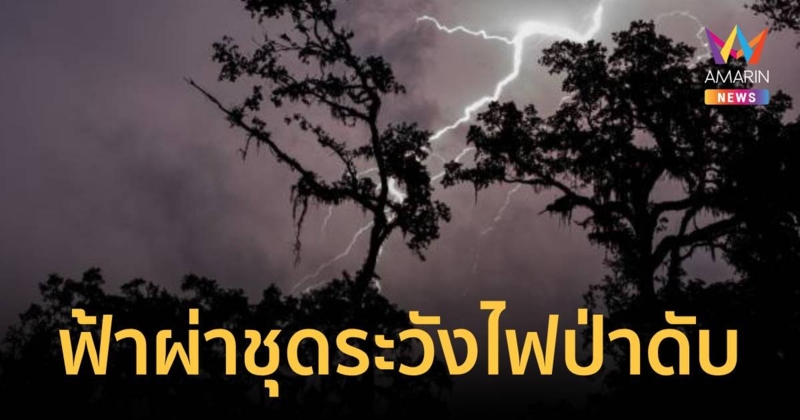 ฟ้าผ่าชาวบ้านชุดเฝ้าระวังไฟป่าเสียชีวิต ขณะปฏิบัติหน้าที่