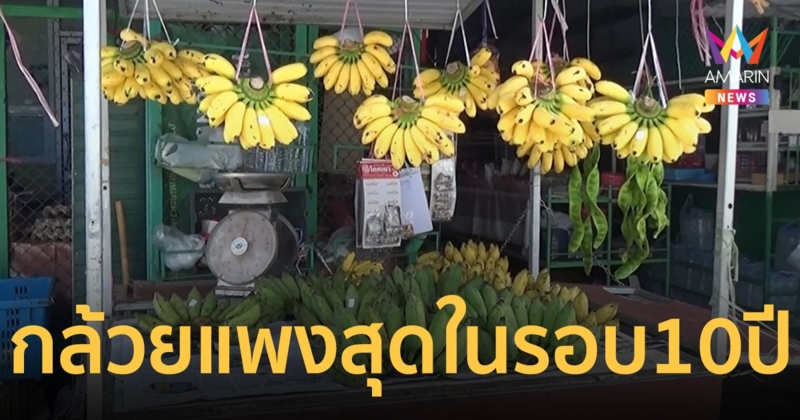 กล้วยแพงทั้งแผ่นดิน! แม่ค้าบอก ราคาแรงสุดเท่าที่เคยขายมาในรอบ 10 ปี