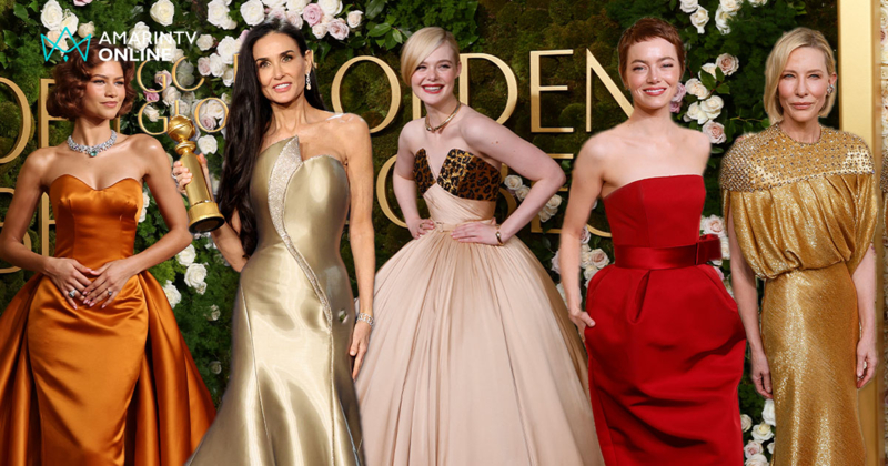 ตลบพรมแดง ส่องแฟชั่นสไตล์งานลูกโลกทองคำ Golden Globes 2025