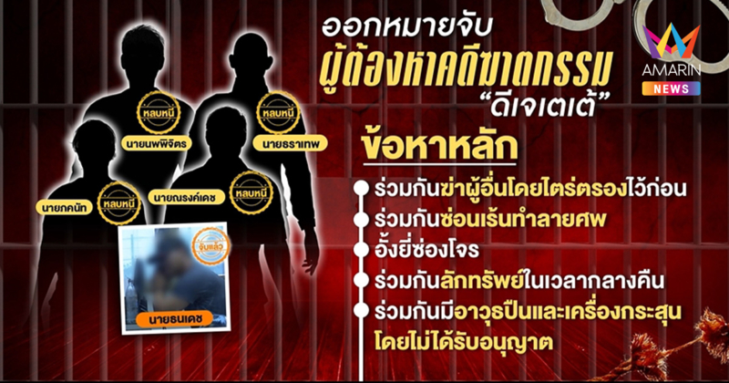 ผู้การฯ กาญจนบุรี เร่งล่า 4 บุคคลอันตราย แก๊งอุ้มฆ่า "ดีเจเตเต้"