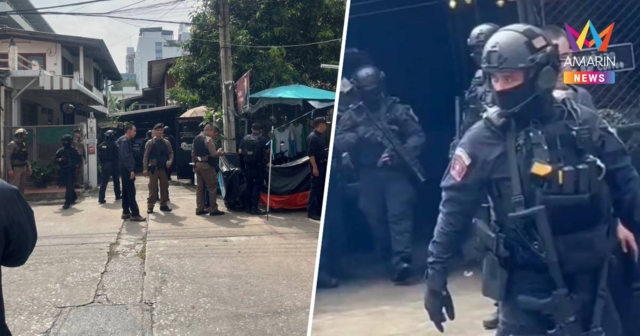 ด่วน! ชายคลั่งกราดยิง-จับตัวประกัน อยู่ระหว่างปิดล้อม ซอยข้างรพ.ธนบุรี