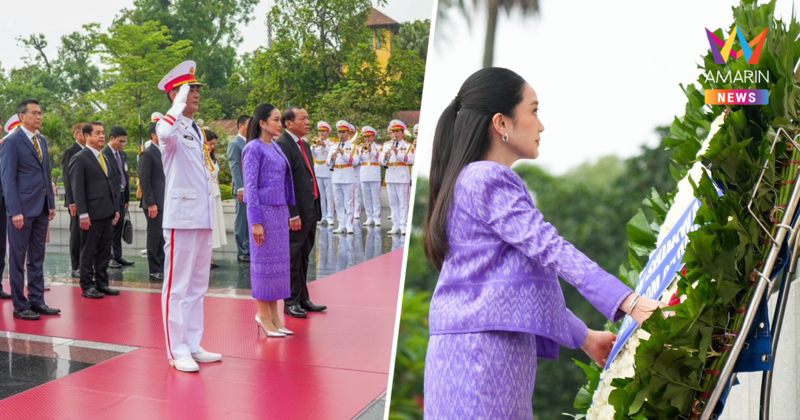 นายกฯ ร่วมพิธีวางพวงมาลาอนุสาวรีย์วีรชนและผู้เสียสละบั๊กเซิน
