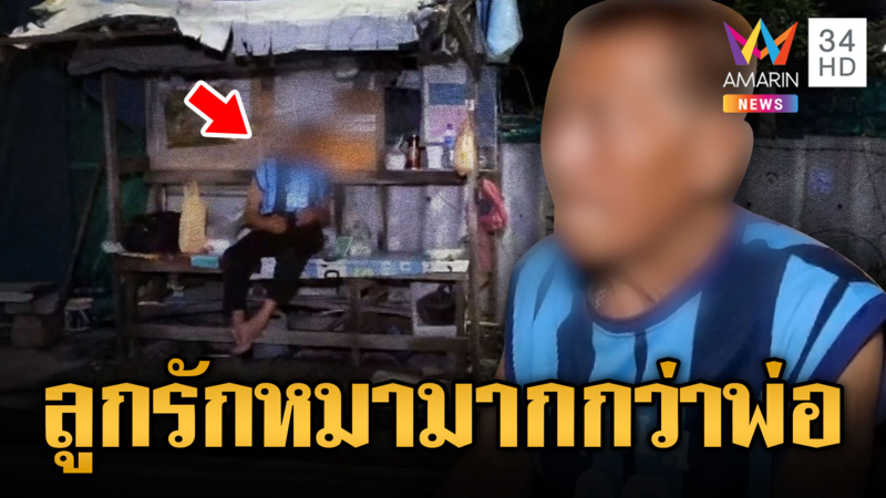 ฉุนพ่อทำหมาตาย ลูกไล่ออกจากบ้านเร่ร่อน