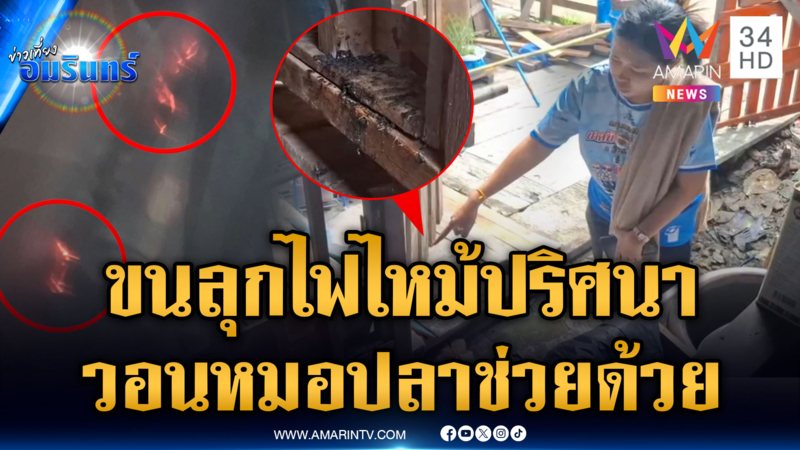 วอน “หมอปลา” ช่วย ผวาไฟไหม้บ้านปริศนาหลายครั้ง