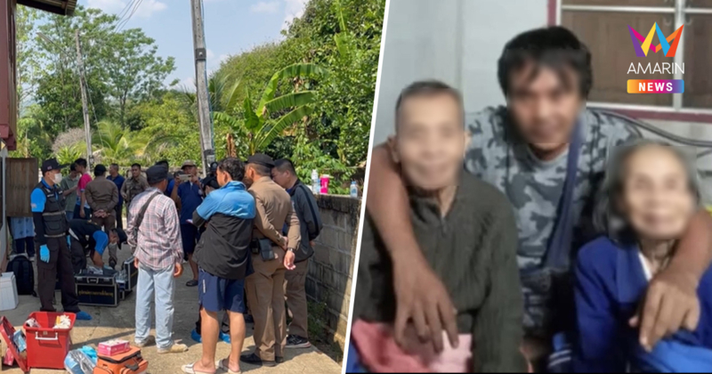 ลูกทรพีขี้เมา คว้าขวานทุบหัวพ่อแม่บุญธรรมวัย 80 ดับ ก่อนผูกคอดับตาม